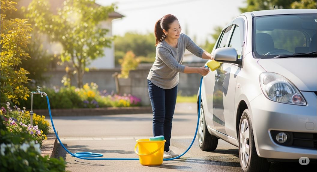 理想的な洗車場所は無料であるか