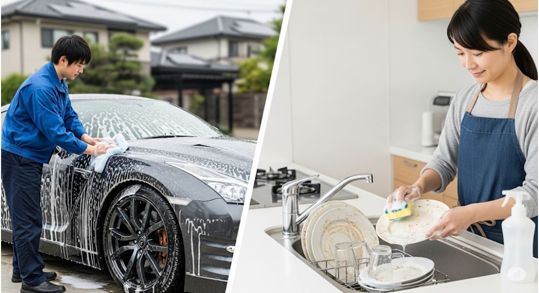 カーシャンプーと中性洗剤の違いとは？