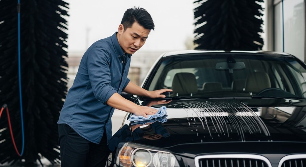 予備洗浄なしでは傷は防げない