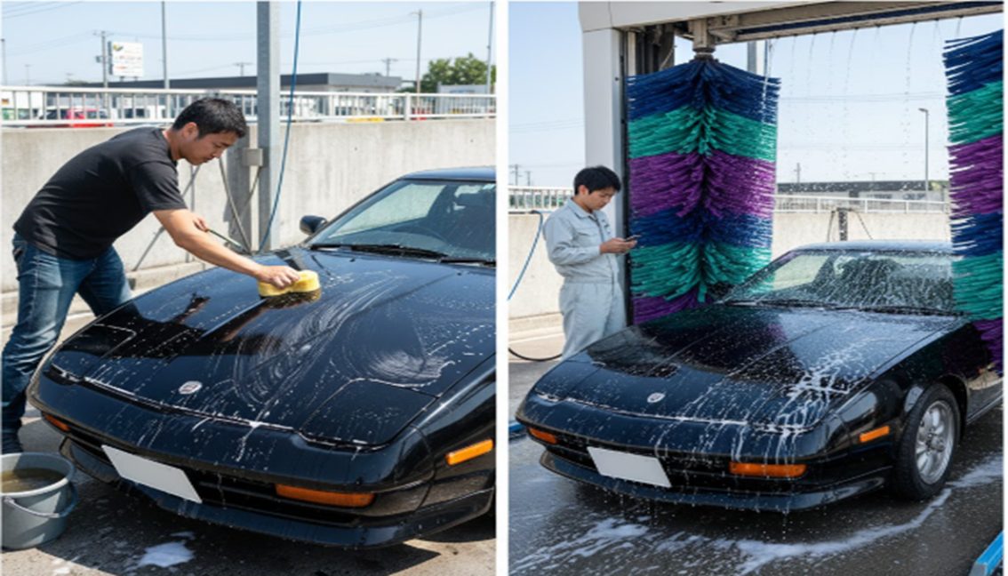 手洗い洗車どっちが傷つくか比較