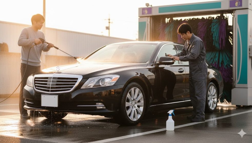 洗車機で洗車する時に傷つかないための対策