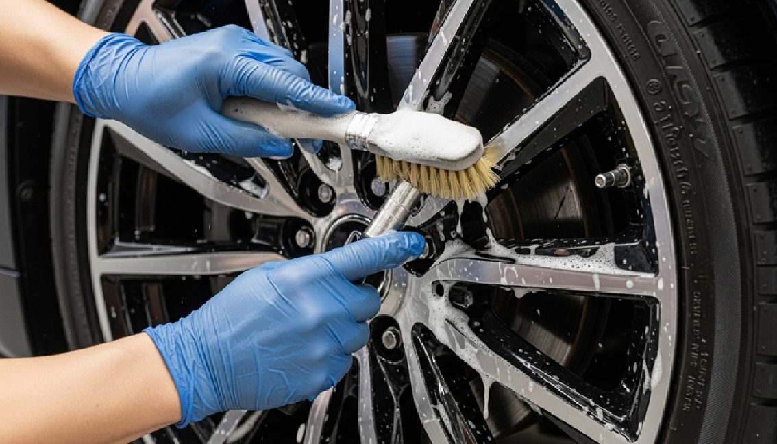 最初に行うべき足回り(ホイール)の洗い方