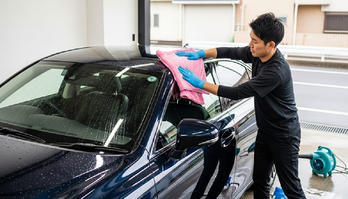拭き上げの極意:水シミを防ぐスピード乾燥技術