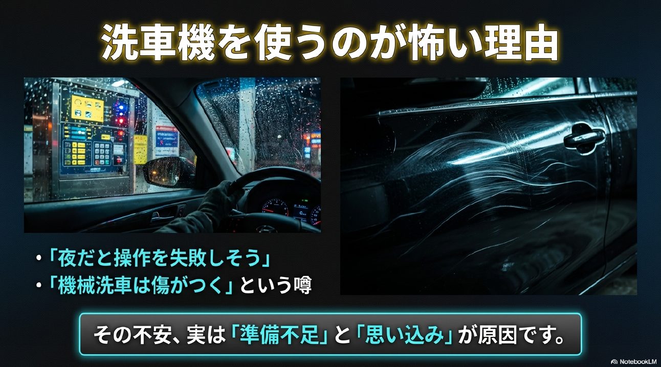 ドライブスルー洗車は24時間営業でも傷つかない？深夜の活用術 - Car Wash LABO