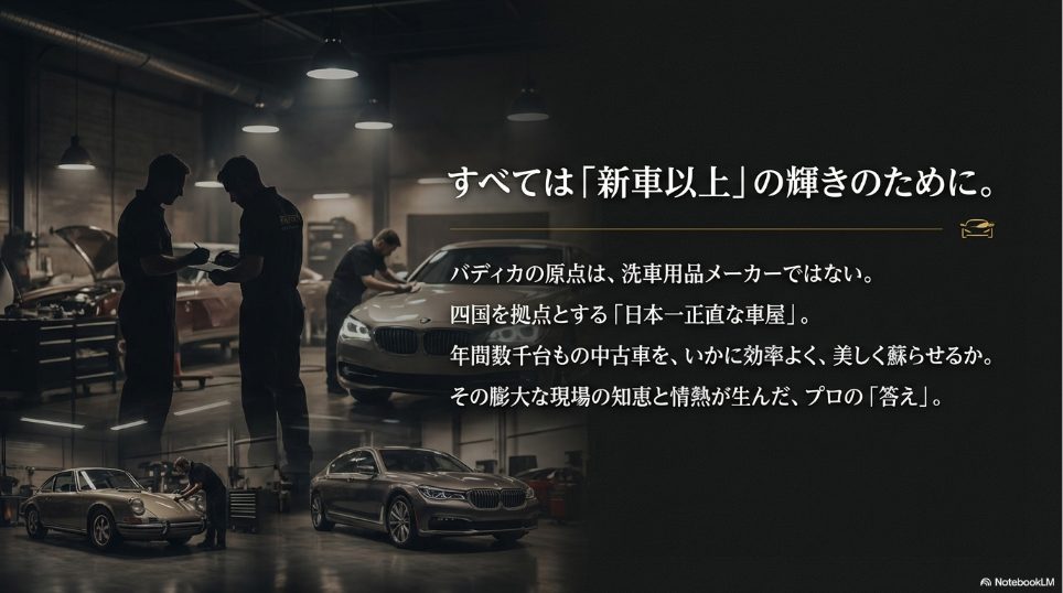中古車販売店バディカの現場から生まれた開発背景