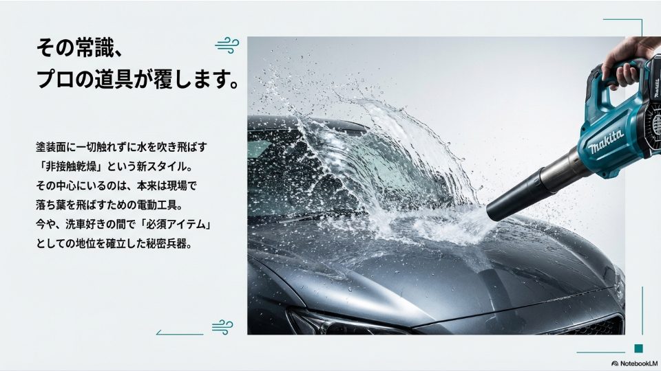 プロの道具で洗車の常識を覆す
