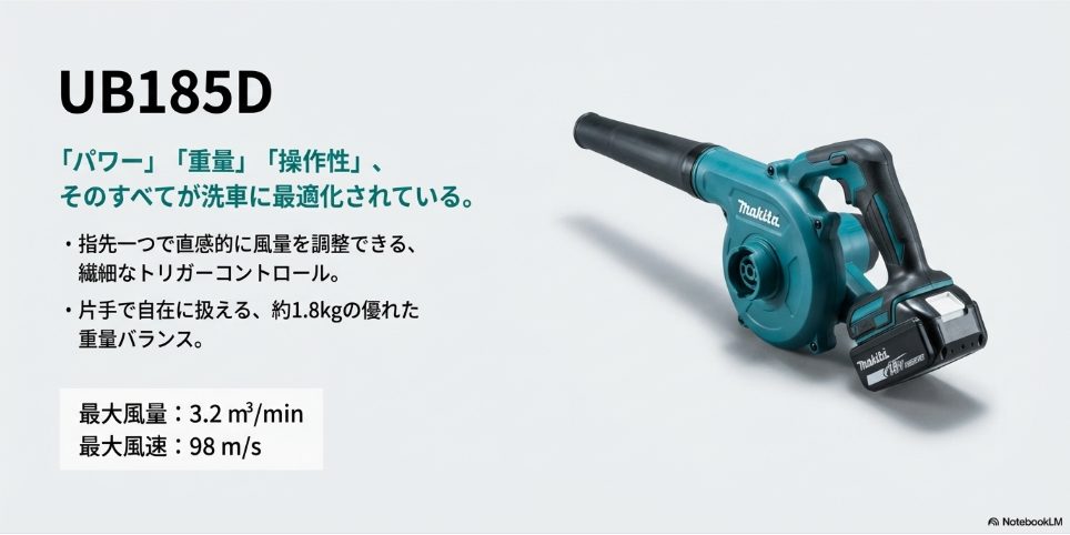 迷ったらこれ！王道の18VモデルUB185D