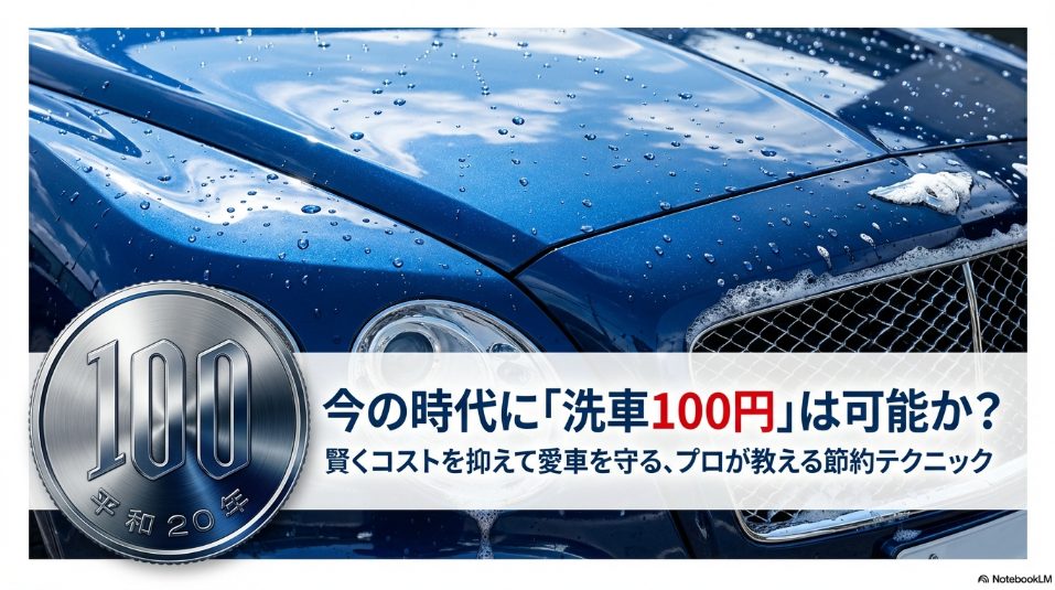 今の時代に洗車100円は可能か?プロが教える節約テクニック