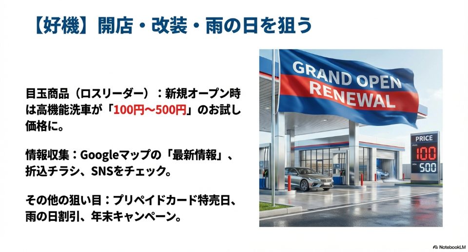 ガソリンスタンドの新規オープン・リニューアルキャンペーンの看板