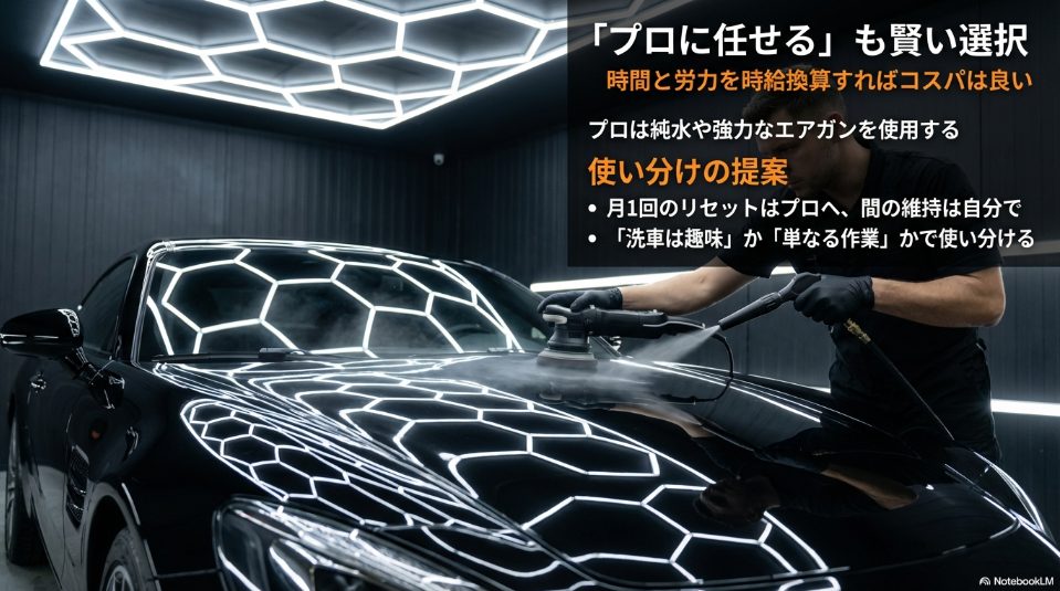 プロの洗車サービスを利用するコストパフォーマンスと上手な使い分け