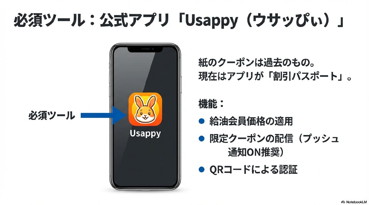 宇佐美公式アプリUsappyのアイコンと必須ツール紹介