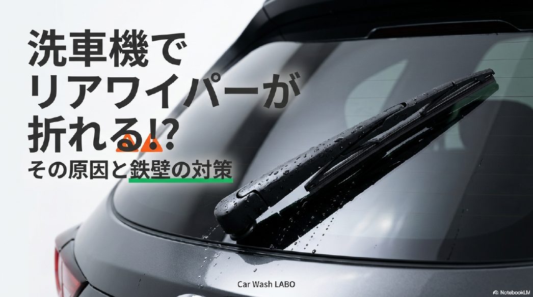 洗車機利用時にリアワイパーが破損するリスクと対策を解説するタイトル画像