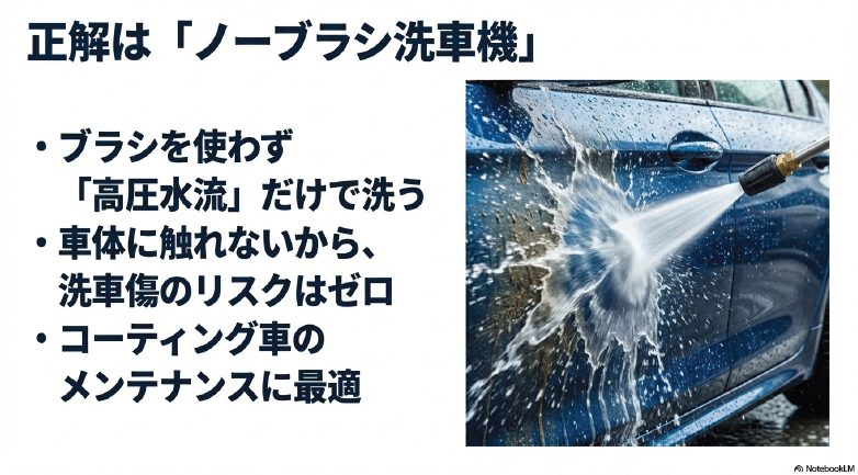 洗車のジャバのノーブラシ洗車機の特徴