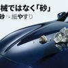 洗車キズの原因は機械ではなくボディに付着した砂が紙やすりのように摩擦を起こすことにあるという解説図