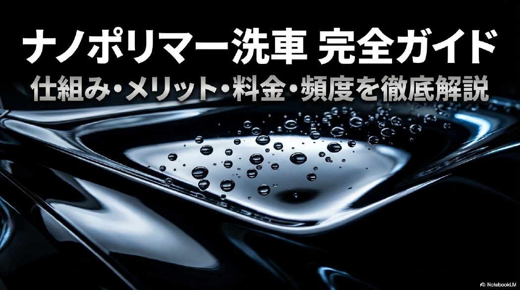 ナノポリマー洗車の仕組みやメリット、料金、頻度を徹底解説した完全ガイドの表紙画像Car Wash LABOイメージ