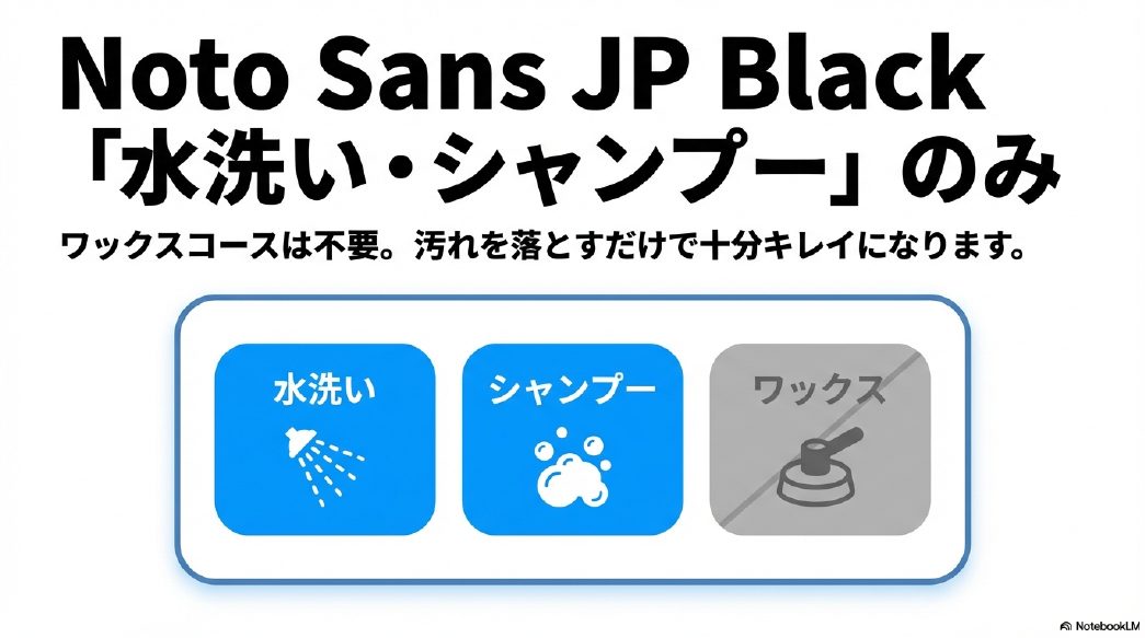 洗車機のコースは水洗い・シャンプーのみで十分。ワックスコースは不要