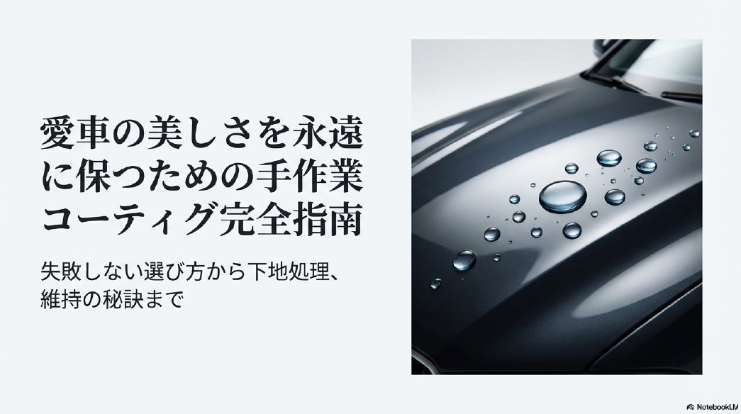 手作業コーティング完全指南：愛車の美しさを永遠に保つための選び方と下地処理