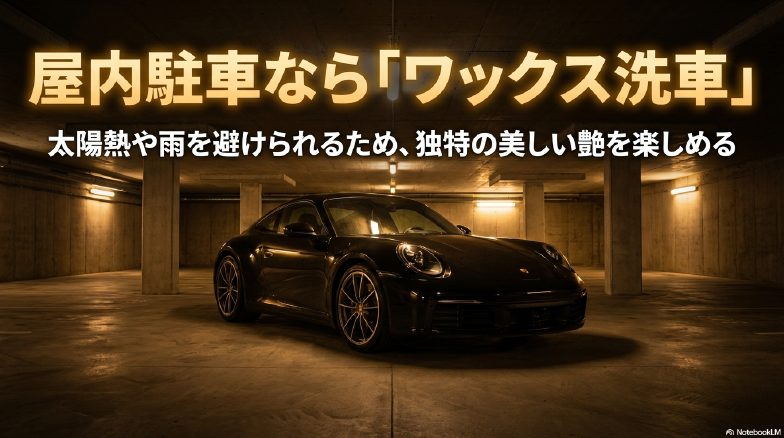 屋内駐車なら美しい艶を楽しめるワックス洗車がおすすめ